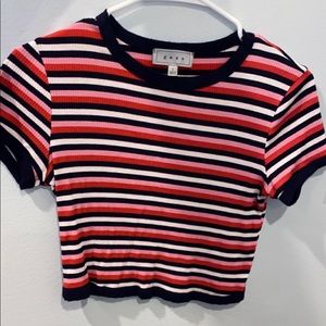 Cropped Stripped Shirt